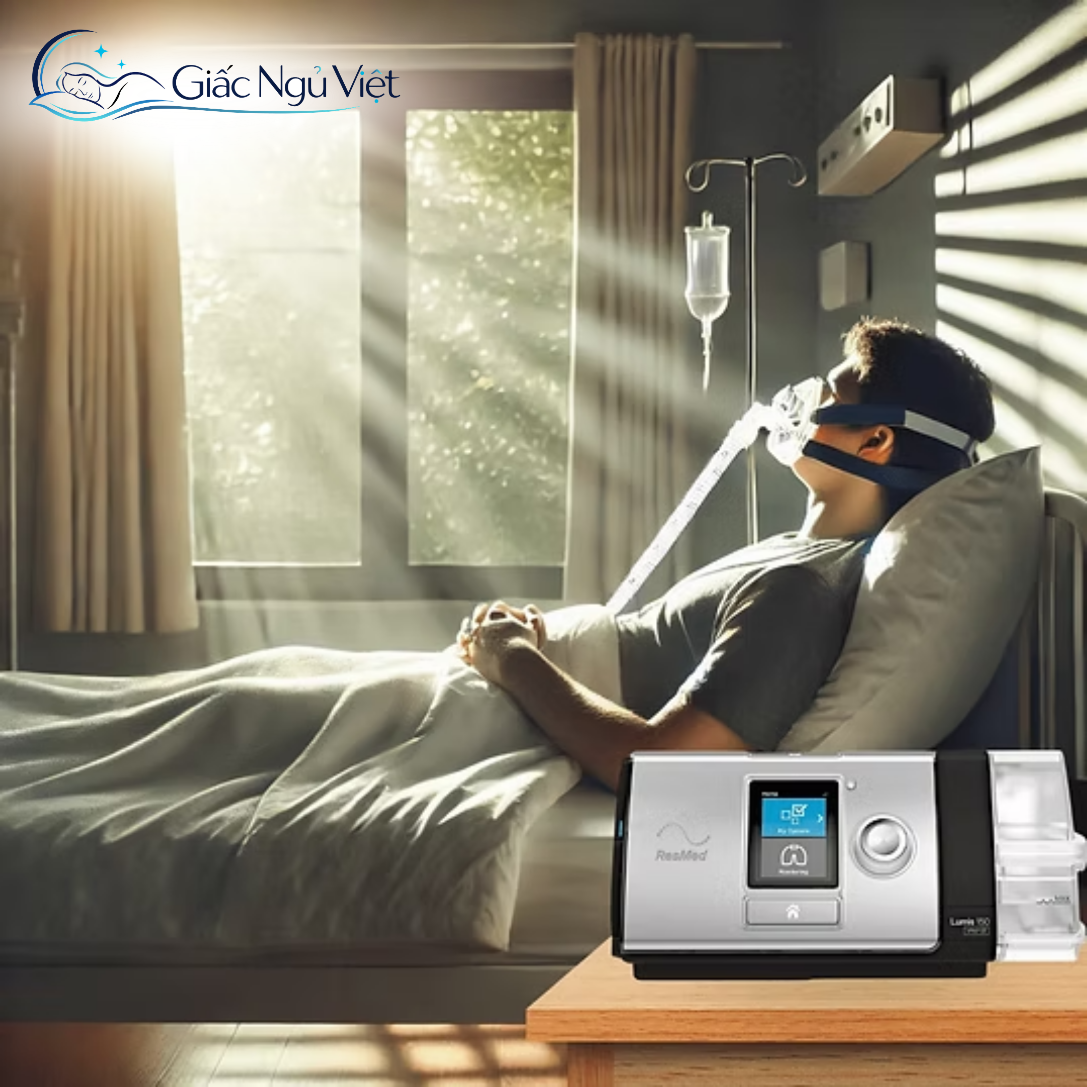 Máy Trợ Thở ResMed Lumis 150 VPAP ST (8)